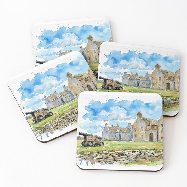 Item preview, Watercolour illustration of Skaill House, Orkney, Scotland designed and sold by davidelder.