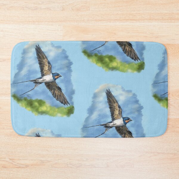 Item preview, Flying Swallow Bird Illustration – Nature Wildlife Art designed and sold by hopenoli_art.