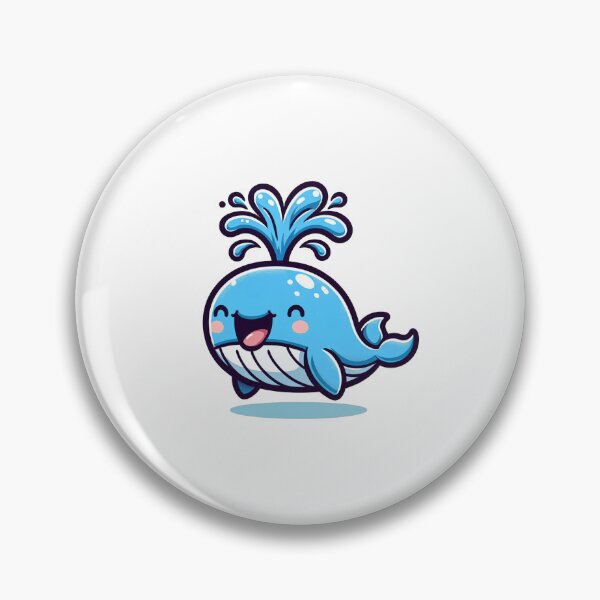 Item preview, Whimsical Blue Whale Splash designed and sold by ShopThousand.