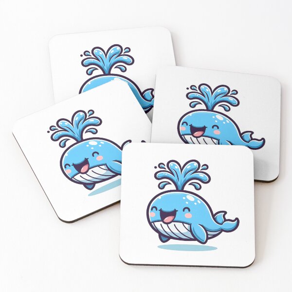 Item preview, Whimsical Blue Whale Splash designed and sold by ShopThousand.