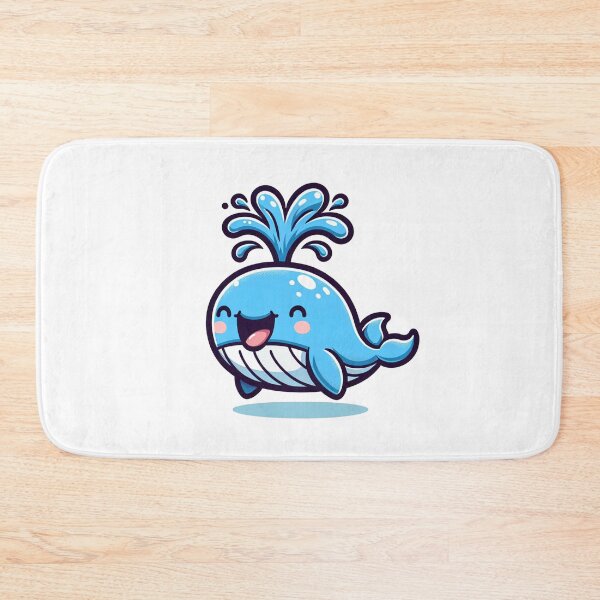 Item preview, Whimsical Blue Whale Splash designed and sold by ShopThousand.