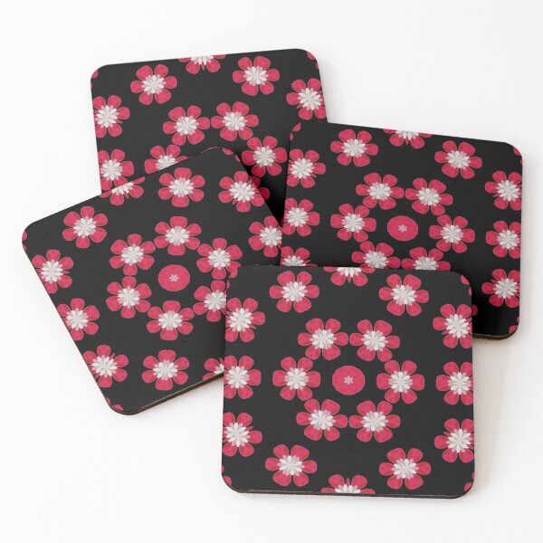 Item preview, Red Floral Repeat Pattern – Elegant Botanical Design designed and sold by SilentBloomLab.
