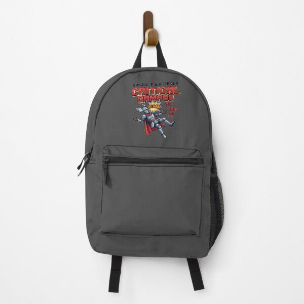 Item preview, Small Talk Deals Critical Damage Funny Introvert Gamer Design designed and sold by Quiet Mode Studio.