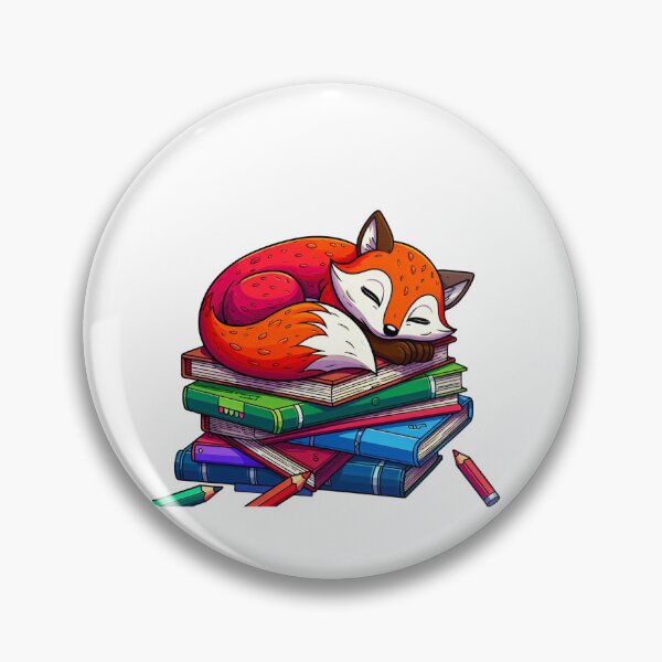 Item preview, Sleepy Fox Book Lover designed and sold by ShopThousand.