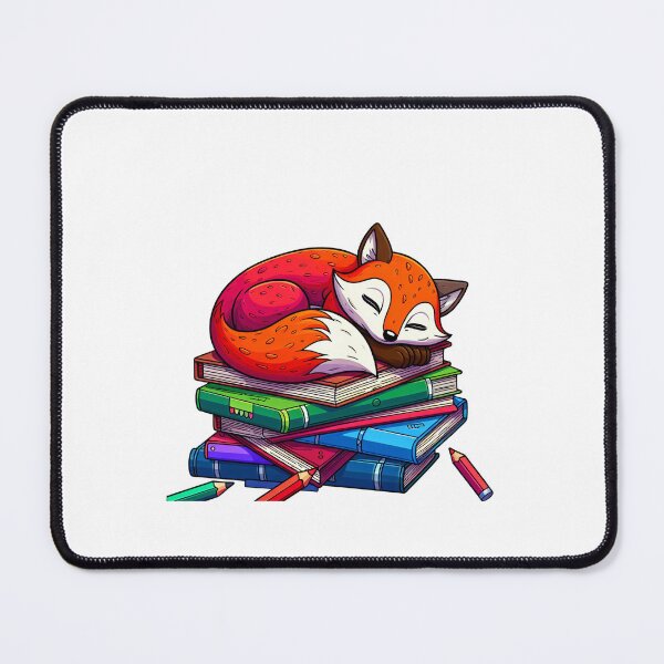 Item preview, Sleepy Fox Book Lover designed and sold by ShopThousand.