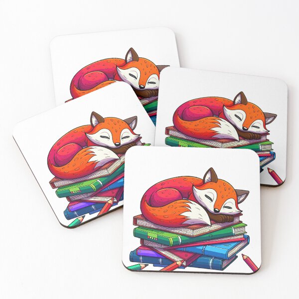 Item preview, Sleepy Fox Book Lover designed and sold by ShopThousand.