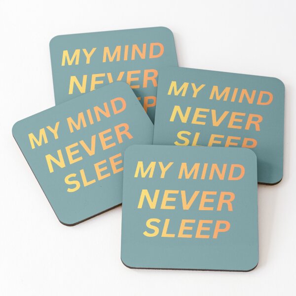 Item preview, My Mind Never Sleeps Aesthetic Overthinking Quote Minimal Design designed and sold by PrataeAesthetics.