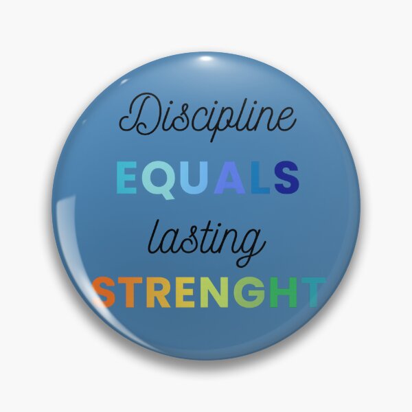 Item preview, Discipline Equals Lasting Strength Quote designed and sold by StrongEveryDayStore.