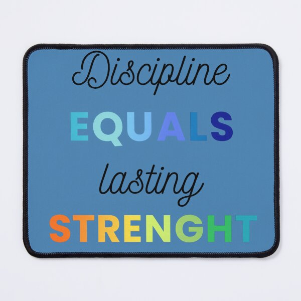 Item preview, Discipline Equals Lasting Strength Quote designed and sold by StrongEveryDayStore.