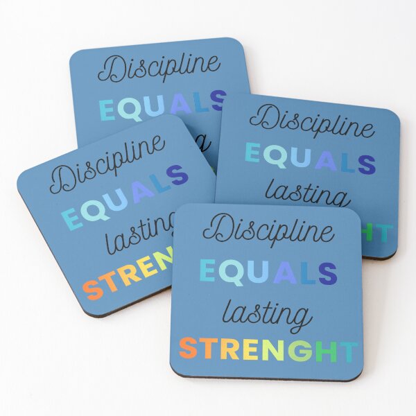 Item preview, Discipline Equals Lasting Strength Quote designed and sold by StorySeller85.