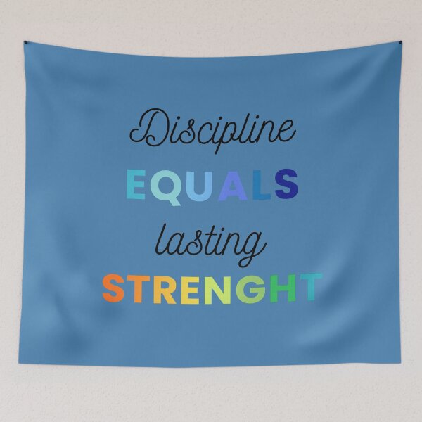 Item preview, Discipline Equals Lasting Strength Quote designed and sold by StorySeller85.