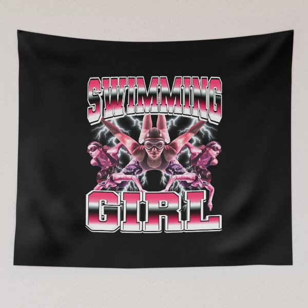 Item preview, Swimming Girl Swimmer Swim 90s Bootleg Style designed and sold by PaulTSchafer.