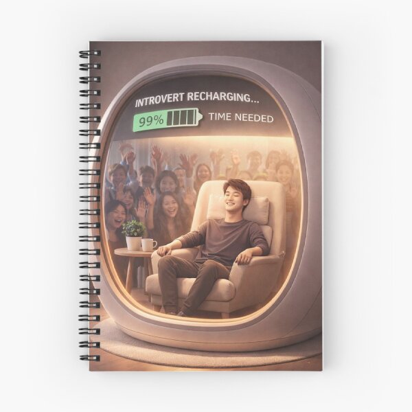 Item preview, Introvert Recharging Mode – Social Battery Meme Illustration designed and sold by NarpLTD.