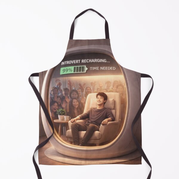 Item preview, Introvert Recharging Mode – Social Battery Meme Illustration designed and sold by NarpLTD.