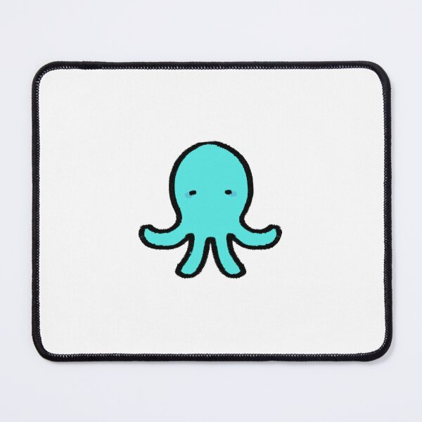 Item preview, Cute Little Cyan Octopus SMALL VERSION designed and sold by niks-s.