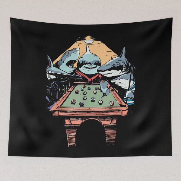 Item preview, The Pool Sharks Funny Vintage Painting Parody designed and sold by RichardXRichard.