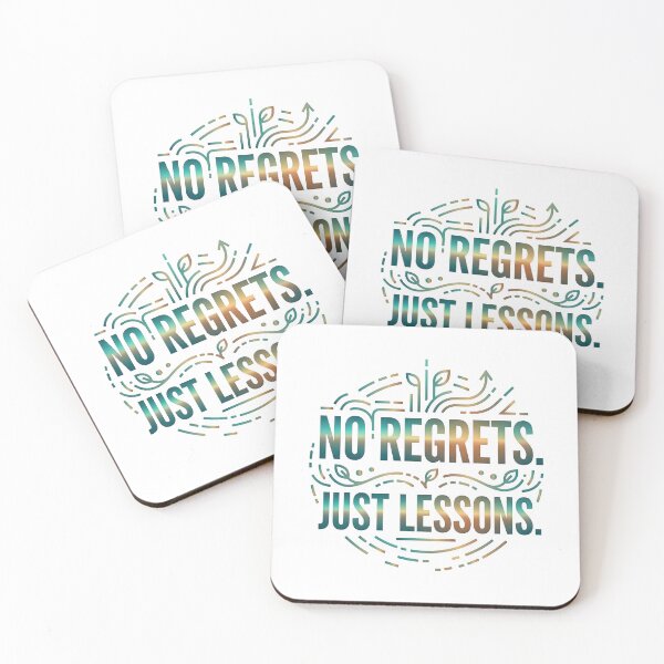 Item preview, no regrets, life advice, mindfulness, affirmations, wisdom designed and sold by TrueArtVibes.