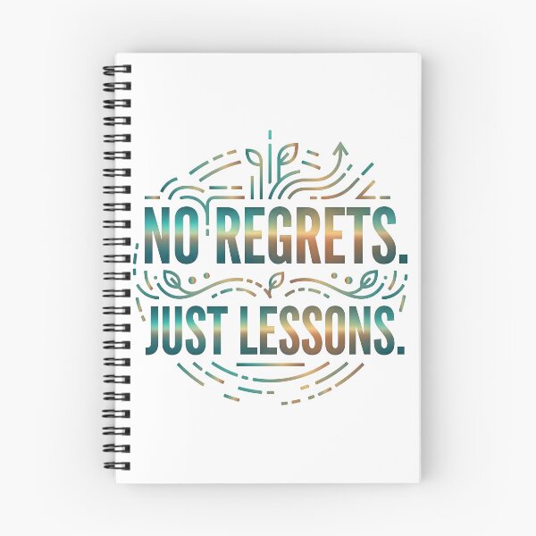 Item preview, no regrets, life advice, mindfulness, affirmations, wisdom designed and sold by TrueArtVibes.