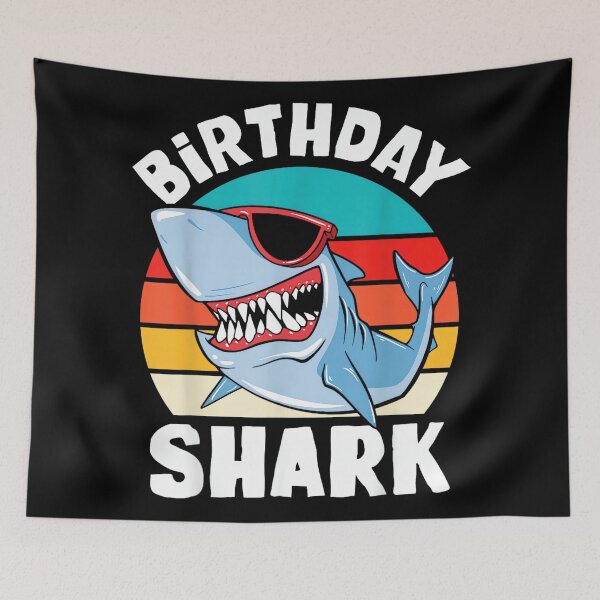 Item preview, Shark Birthday Beach Sea Pool Party Swimming Retro designed and sold by RichardXRichard.