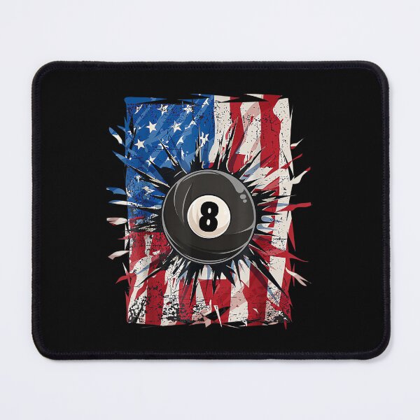 Item preview, Pool Snooker Billiards Player 8 Ball USA American Flag designed and sold by RichardXRichard.