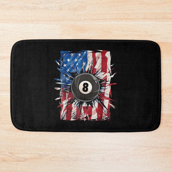 Item preview, Pool Snooker Billiards Player 8 Ball USA American Flag designed and sold by RichardXRichard.