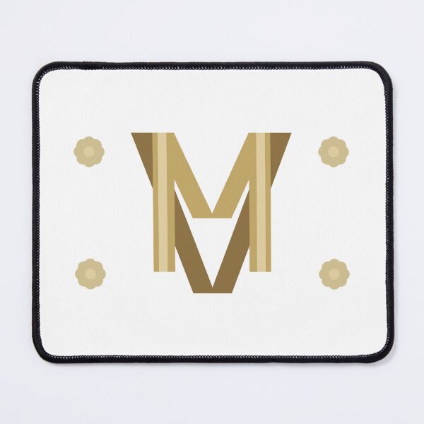 Item preview, MV Gold Monogram Roses Luxury Design designed and sold by MVLuxury.