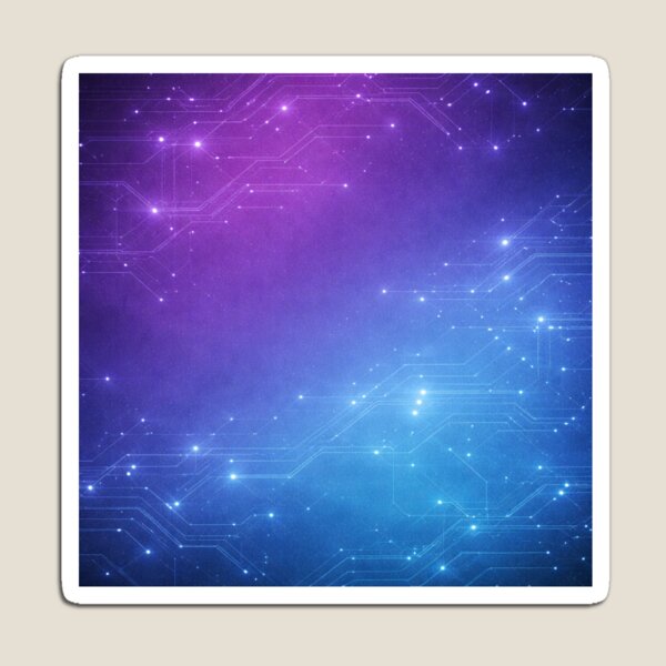 Artikelvorschau, Purple Blue Tech Gradient Circuit Background entworfen und verkauft von QuantumOasis.