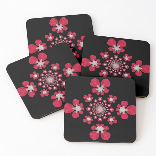 Aperçu de l'œuvre Red Floral Mandala – Elegant Symmetry Design créée et vendue par SilentBloomLab.