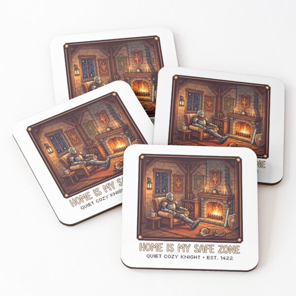 Item preview, Home Is My Safe Zone Introvert Cozy Pixel Art Design designed and sold by Quiet Mode Studio.