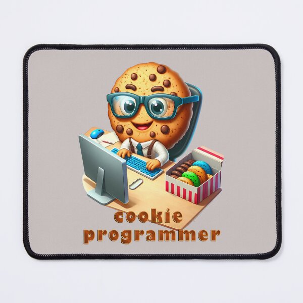 Item preview,  Funny Cereal Cookie Character: Digital Desk Geek designed and sold by Art-Arcade6.
