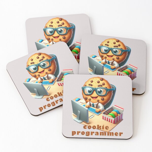 Item preview,  Funny Cereal Cookie Character: Digital Desk Geek designed and sold by Art-Arcade6.