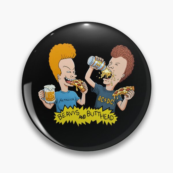 Item preview, Beavis and Butt-Head enjoying pizza and beer designed and sold by Imprearte.