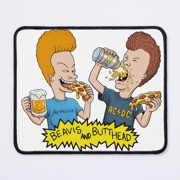 Item preview, Beavis and Butt-Head enjoying pizza and beer designed and sold by Imprearte.