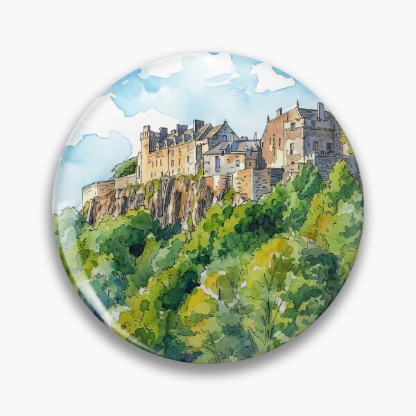 Item preview, Watercolour illustration of Stirling Castle, Scotland designed and sold by davidelder.