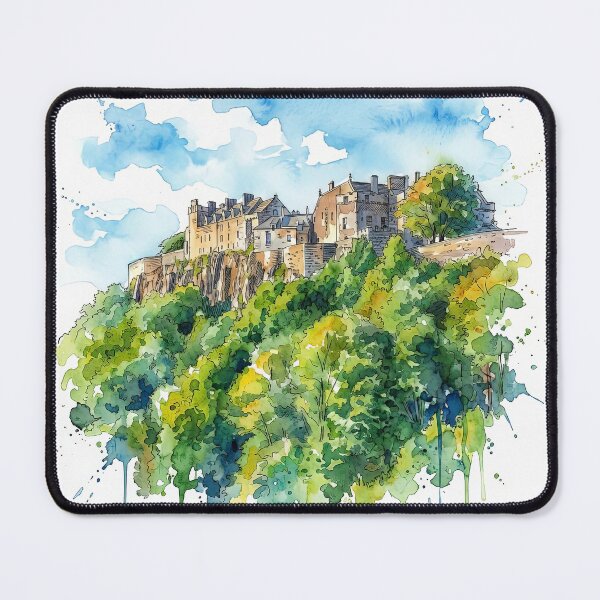 Item preview, Watercolour illustration of Stirling Castle, Scotland designed and sold by davidelder.
