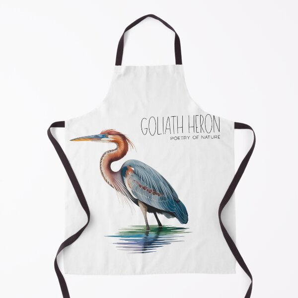 Item preview, Goliath Heron – Poetry of Nature | Majestic African Bird Illustration designed and sold by ArcticFoxStudio.