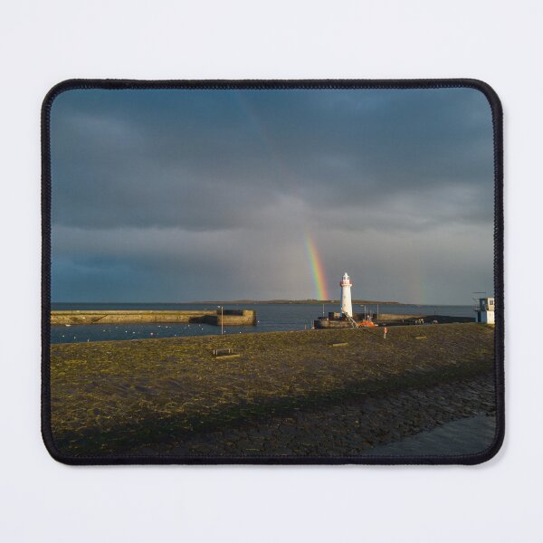 Item preview, Donaghadee Lighthouse Rainbow – Dramatic Skies Over Northern Ireland Coast designed and sold by Martindoran.