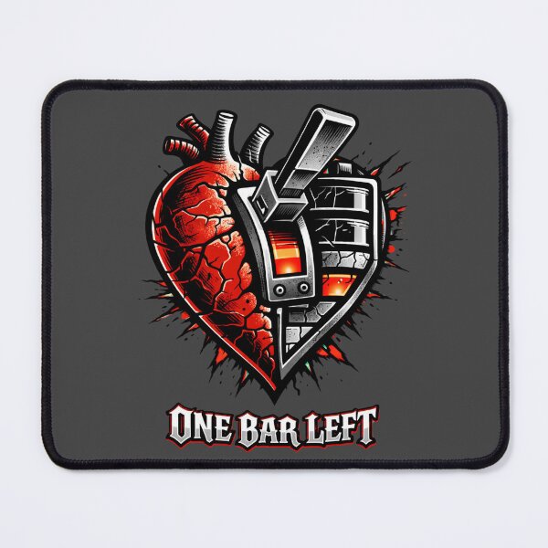 Item preview, One Bar Left Heart designed and sold by LowBatteryHQ.