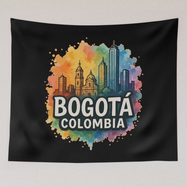 Item preview, Bogotá Colombia Watercolor Travel designed and sold by TomFrontierArt.