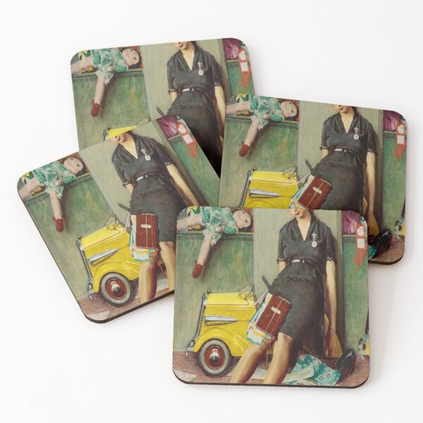 Item preview, Tired Salesgirl On Christmas Eve By Norman Rockwell designed and sold by DONTSPACEAWAY.