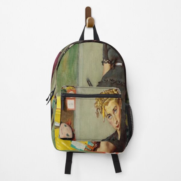 Item preview, Tired Salesgirl On Christmas Eve By Norman Rockwell designed and sold by DONTSPACEAWAY.