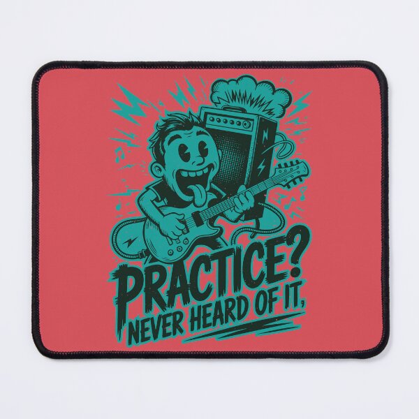 Item preview, Funny Guitarist Cartoon designed and sold by CamaleonDesigns.
