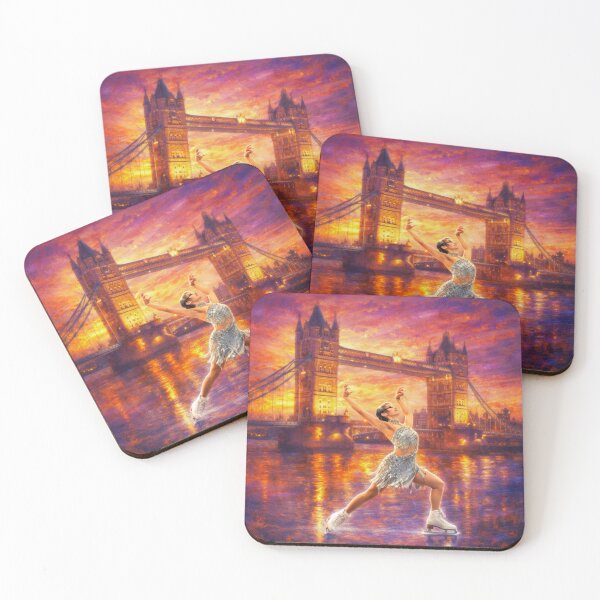 Item preview, Skaters Around the World: London – Ice Dance at Tower Bridge designed and sold by origin-arthouse.