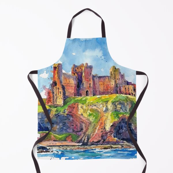 Item preview, Watercolour illustration of Tantallon Castle, East Lothian, Scotland designed and sold by davidelder.