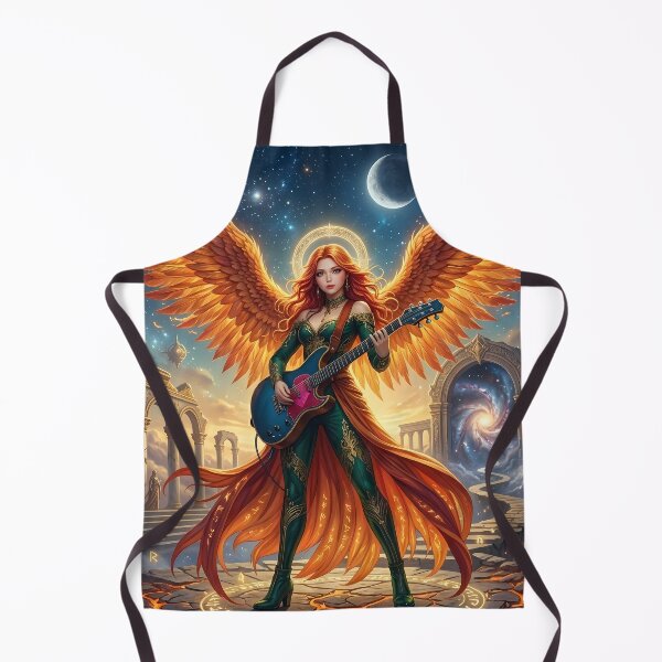 Item preview, Phoenix Angel Guitarist - Fantasy Art designed and sold by Lucid Dream Pixel.
