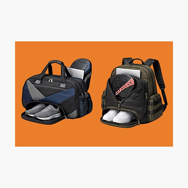 Item preview, Padel Bag Set – Navy Duffle & Tactical Backpack with Racket & Sneakers designed and sold by ticzla95.