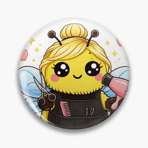 Item preview, Blonde Hairdresser Bee – Cute Kawaii Salon Bee Design | Beauty Lover Gift, Hairstylist Shirt, Bee Kind Aesthetic designed and sold by PurpleJelly.