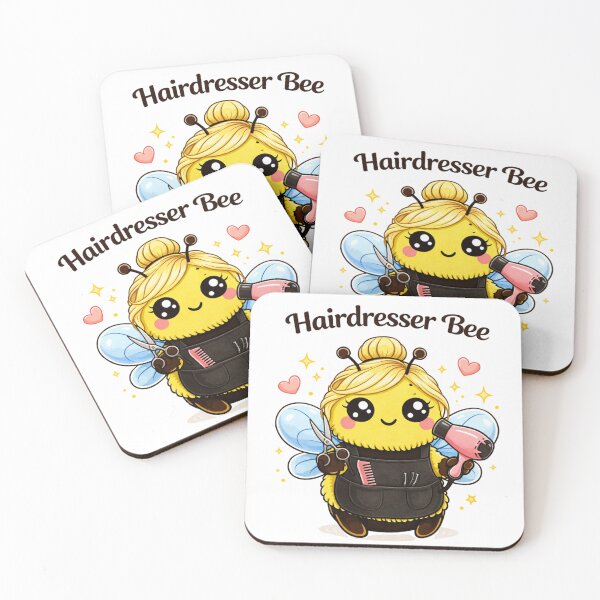 Item preview, Blonde Hairdresser Bee – Cute Kawaii Salon Bee Design | Beauty Lover Gift, Hairstylist Shirt, Bee Kind Aesthetic designed and sold by PurpleJelly.