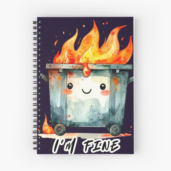 Item preview, Everything's fine, trash can's on fire, I'm fine designed and sold by LiskoDesign.