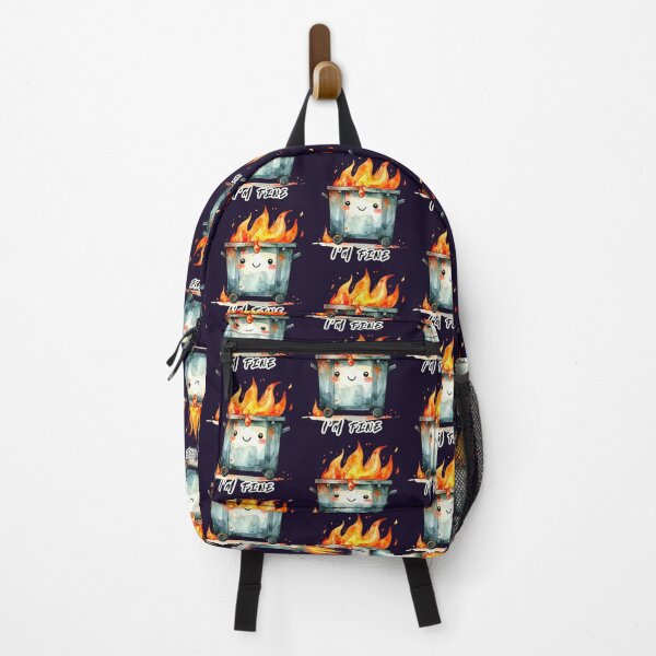 Item preview, Everything's fine, trash can's on fire, I'm fine designed and sold by LiskoDesign.